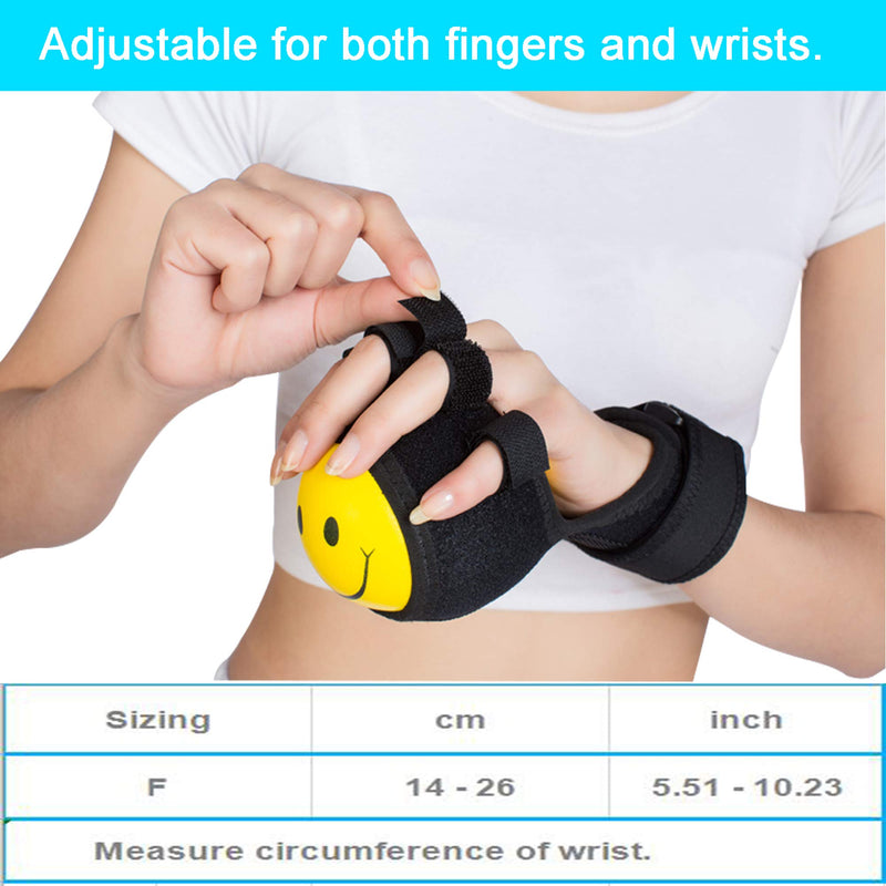 [Australia] - Anti-Spasticity Ball Splint & Finger Posture Corrector for Stroke Hand, Functional Split-fingered Hand Wrist Support, Orthosis Rehabilitation For Impairment/Hemiplegia/Stiff Fingers 