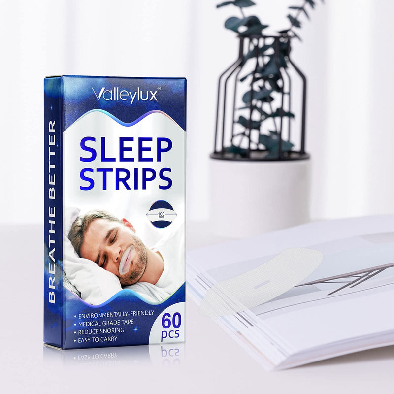 [Australia] - Mouth Tape for Sleeping-60Pcs Sleep Strips-Advanced Gentle Mouth Tape Devices Help Train Nasal Breathing,Promote Better Nighttime Sleeping 