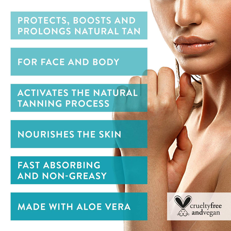 [Australia] - EcoTan Accelerator Face and Body Tanning Gel, Optimises Natural Tan, For Outdoor and Indoor Tanning, Can Be Used With Sunbeds 200ml 200 ml (Pack of 1) 