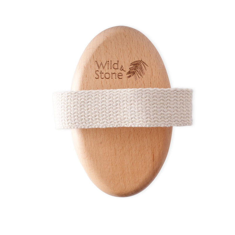 [Australia] - Wild & Stone | Dry Brushing Body Brush | Gentle Exfoliating Brush | Cellulite Remover | Body Exfoliator | Natural & Sustainable Body Brush 