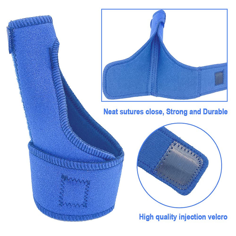 [Australia] - Trigger Thumb Brace, Thumb Spica Splint Stabilizer for Pain, Sprains, Arthritis,Tendonitis Carpal Tunnel & Trigger Finger - Immobilizer Wrist Strap - Right Hand Or Left Hand Women (Blue) Blue 
