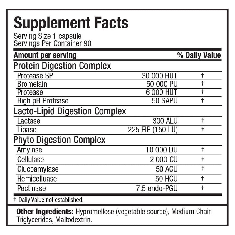 [Australia] - Digestive Enzymes + Protein Optimizer, 90 Capsules, ALLMAX Nutrition 