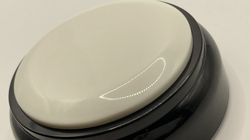 [Australia] - Bejamy Talking Alarm Clock for The Blind, Talking Clock for Low Vision & People Visually Impaired, Talking Clock as Gift for Mother & Father, Seniors & Elderly People (White Button) White Button 