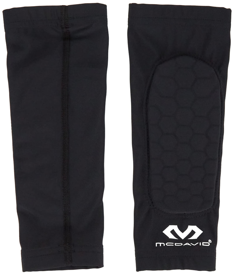 [Australia] - McDavid Hex Padded Forearm Compression Sleeve for Football & Contact Sports, Moisture Wicking to Keep You Dry & Cool, Includes 2 Sleeves Medium Black 