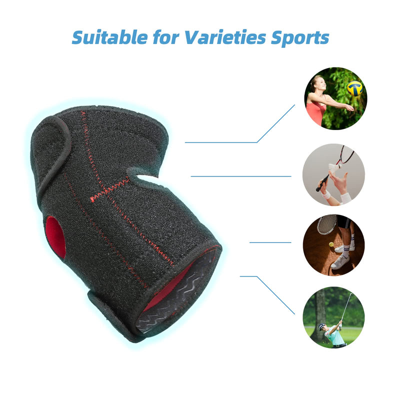 [Australia] - Solmyr Elbow Brace, Tennis Elbow Support Brace, Elbow Strap for Tendinitis, Sprained Elbows, Golfer's Elbow, Adjustable Elbow Strap with Dual-Spring Stabilizer,Provides Support and Relieve Pain,Unisex 
