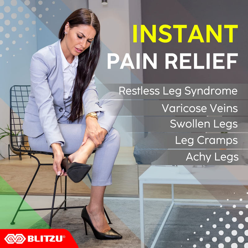 [Australia] - BLITZU Compression Socks Men, Knee High Socks For Women 20-30 mmhg. Best Compression Stockings For Leg Pain Relief, Better Blood Flow & Circulation, Great For Pregnant Women & Nurse WHITE S Small 