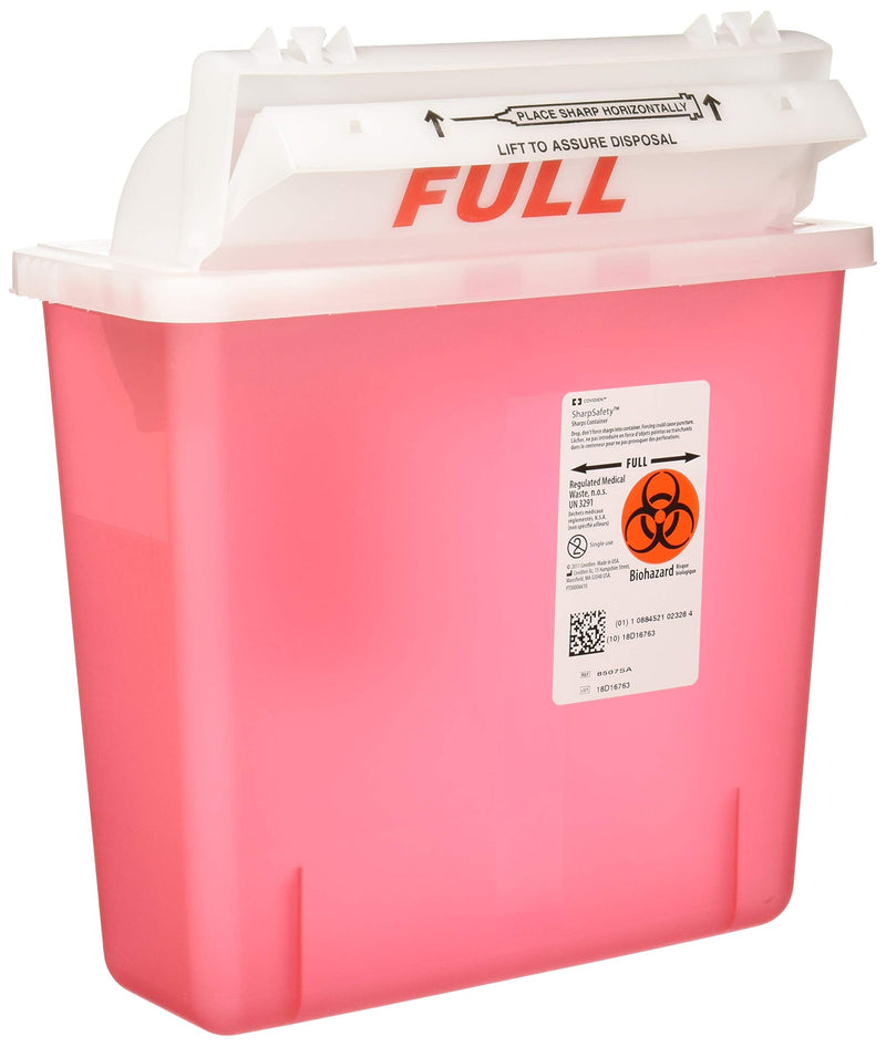 [Australia] - 8507SA- Container Sharpstar In-Room Mailbox Lid Red 5qt Ea by, Kendall Company Pink 