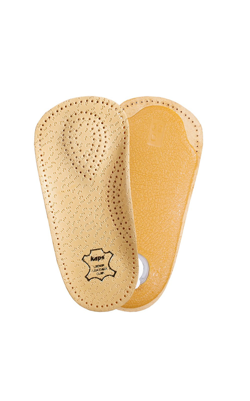 [Australia] - Kaps Orthotic 3/4 Leather Insoles With Longitudinal And Transverse Arch Support, Orthopedic Shoe Inserts For Men And Women, Bolero 35 EUR / 2 UK / Women 