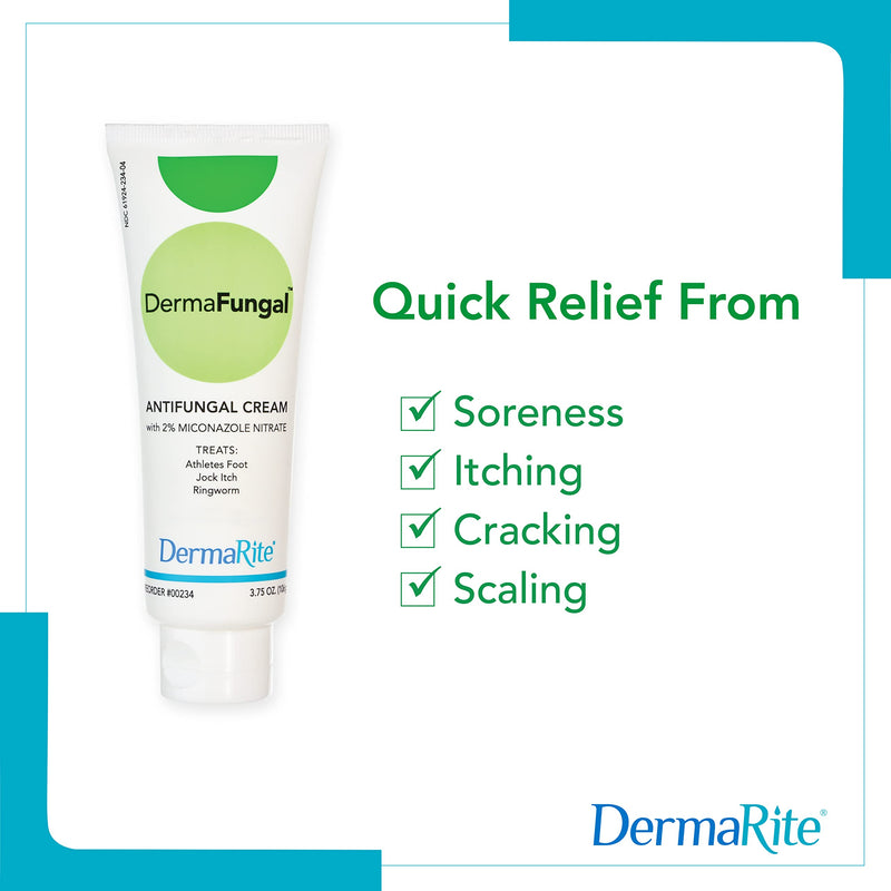 [Australia] - DermaFungal Antifungal Cream - Treats and Prevents Most Athlete’s Foot, Jock Itch, and Ringworm - 2% Miconazole Nitrate – 2 Tubes, 3.75 oz Each 3.73 Ounce (Pack of 2) 