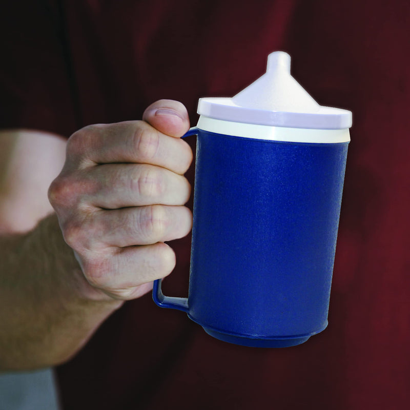 [Australia] - Insulated Blue Mug with White Snorkel Lid, Non-Weighted 