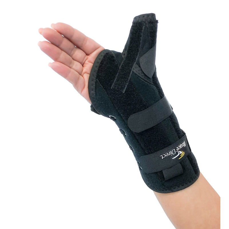 [Australia] - Universal Wrist and Thumb Stabilizer Splint, Spica and Medical Brace - Arthritis, Tendonitis, Gamekeepers, De Quervain's Tenosynovitis, Fracture Forearm Support Cast, Pain Relief by Brace Direct Right Wrist - Universal 