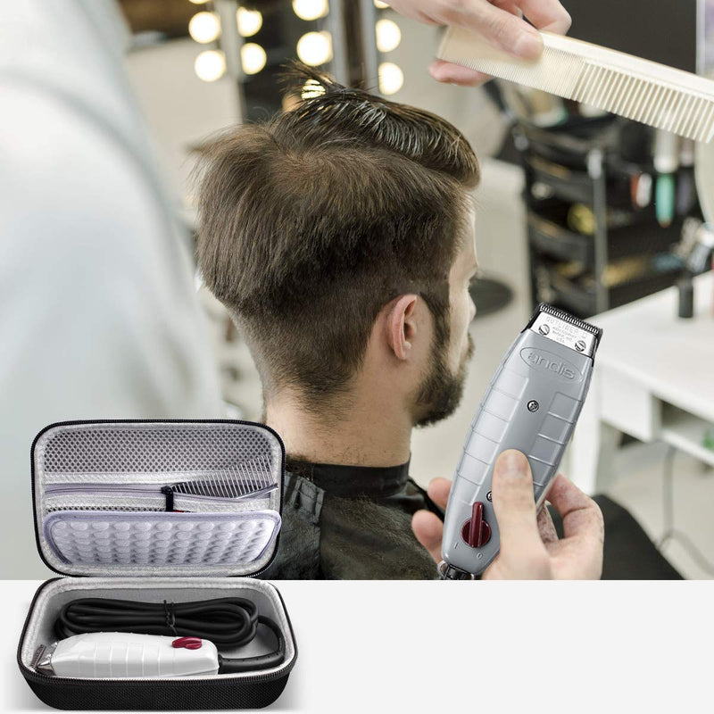 [Australia] - Case for Andis Professional T-Outliner Beard/Hair Trimmer, Model GTO 04710/04603/ 04775, with Mesh Pocket for Attachment Set 