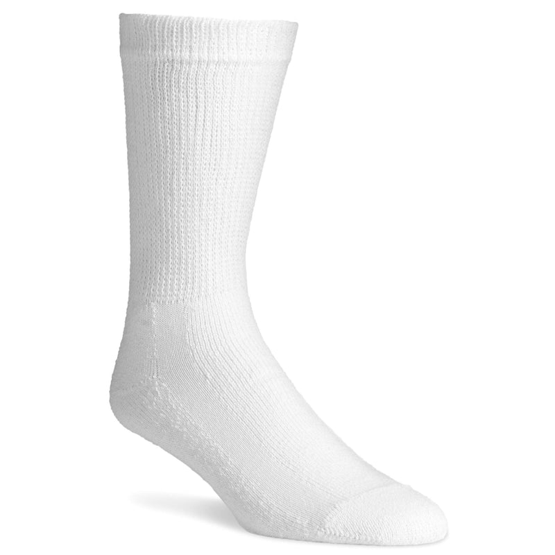 [Australia] - Diabetic Socks for Men - Crew Socks by Physicians' Choice Diabetic Socks - 12-Pack 13-15 White 