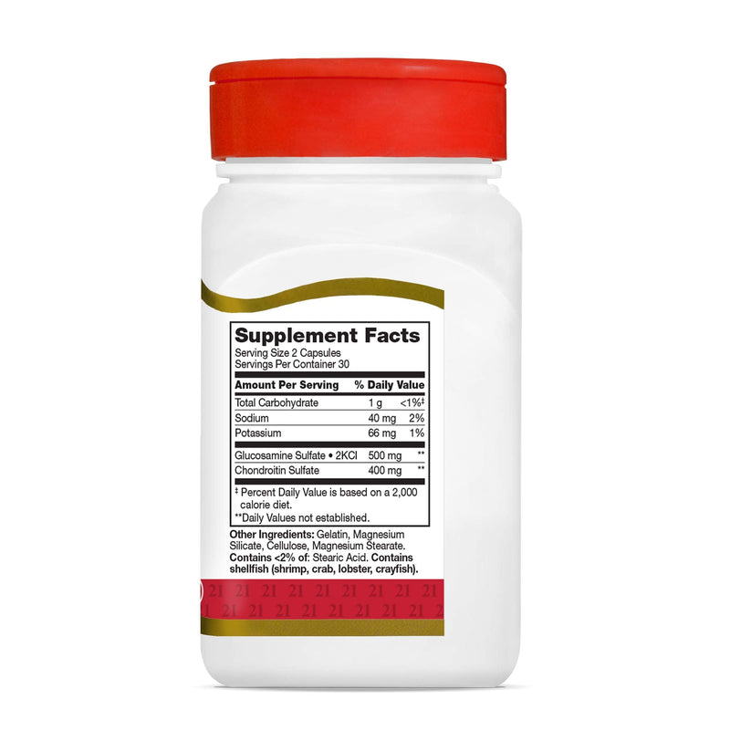 [Australia] - 21st Century Glucosamine Chondroitin 250/200mg - Original Strength, 60 Count 
