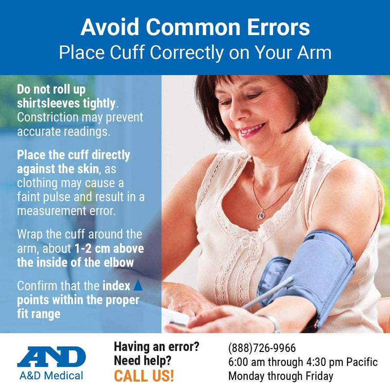 [Australia] - A&D Medical Medium Replacement Cuff (UA-290) for UA-611, UA-651, UA-767F/FAC Blood Pressure Monitors Medium (Pack of 1) 