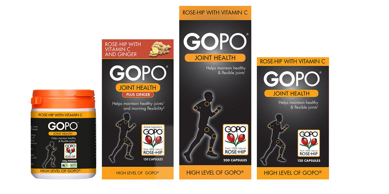 [Australia] - GOPO Joint Health 200 Capsules - Rose-Hip & Vitamin C - Helps maintain healthy & flexible joints 200 Count (Pack of 1) 