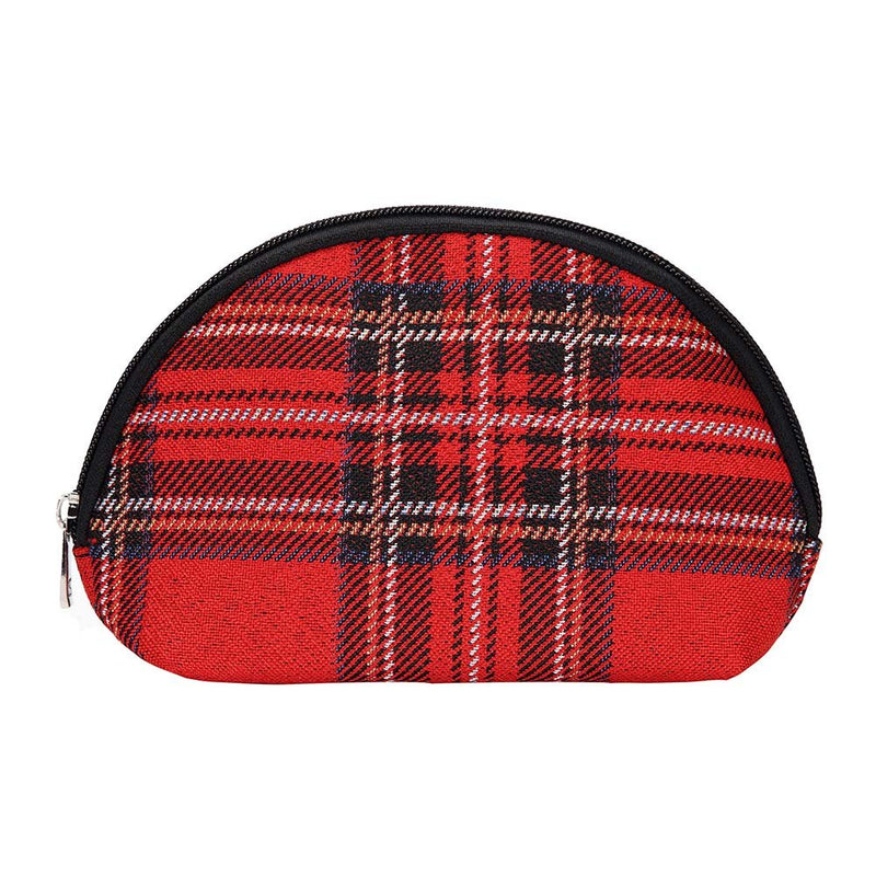 [Australia] - Signare Tapestry cosmetic bag makeup bag for Women with Red Royal Stewart Tartan Design (COSM-RSTT) 