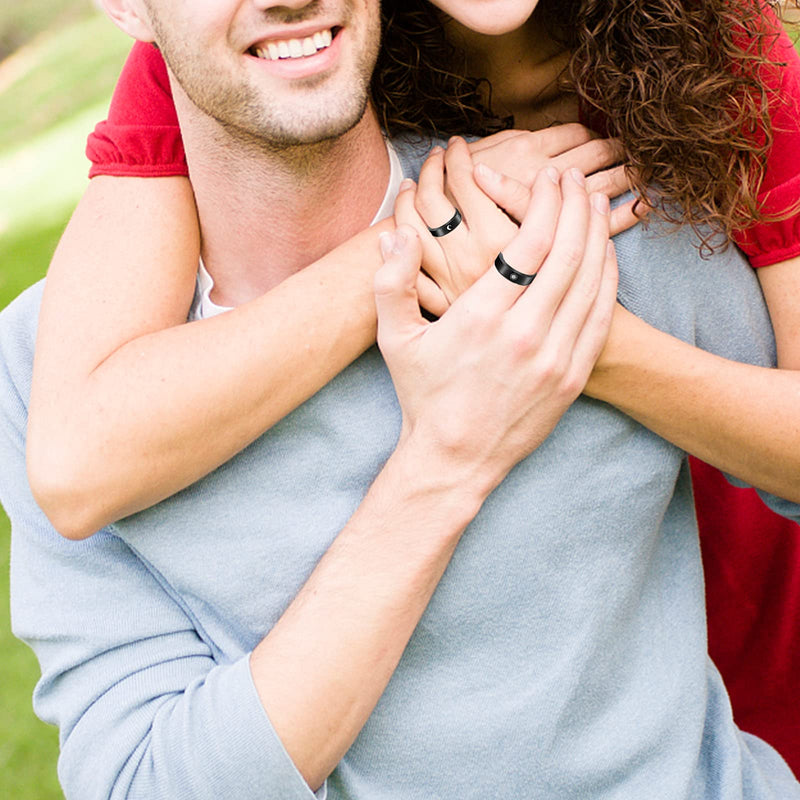 [Australia] - Sun and Moon Rings for Couples Matching Promise Couples Rings for Girlfriend Boyfriend Moon Star Rings Set Matching Rings Size 10 