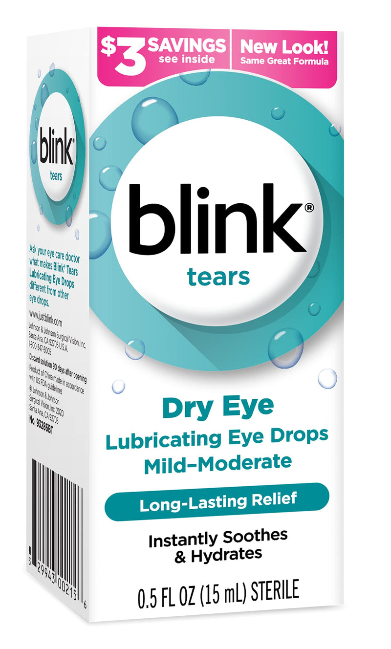 [Australia] - Blink Tears Lubricating Mild-Moderate Dry Eye Drops, 0.5 Fluid Ounce 