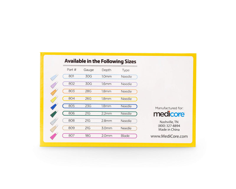 [Australia] - ReadyLance, Pressure Activated Safety Lancets, 100 Lancets, 26Gx1.8MM, Yellow 26G x 1.8MM 