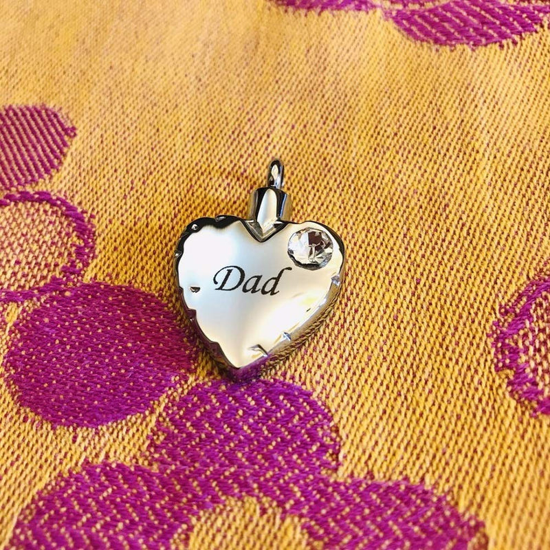 [Australia] - JMQJewelry Urn Necklace for Ashes White Birthstone Cremation Jewelry for Love Grandma Mom Dad Family Brother Sister Wife Daughter 