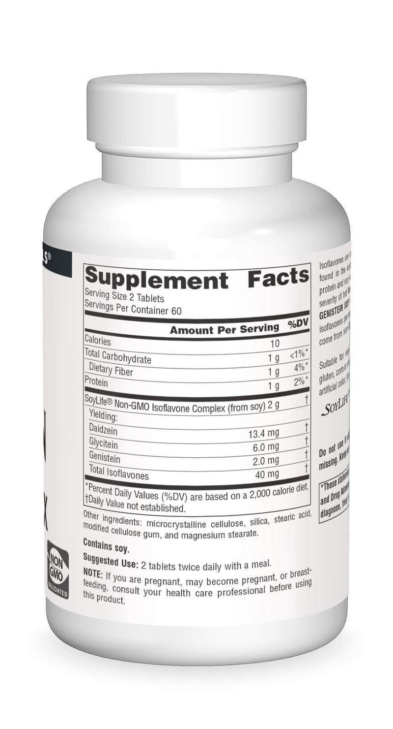 [Australia] - Source Naturals Genistein Soy Complex 1000 mg - 120 Tablets 120 Count (Pack of 1) 