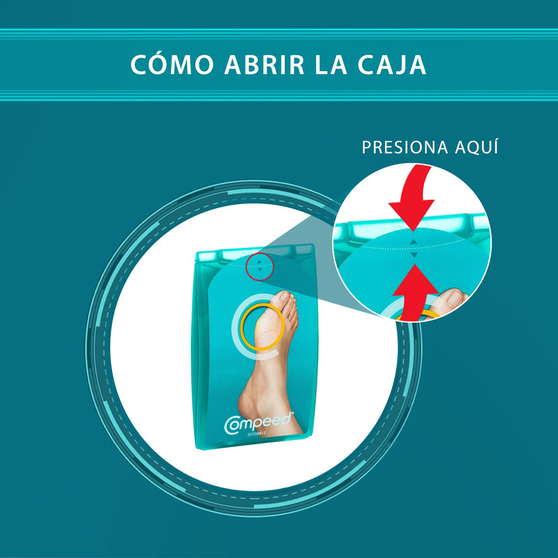 [Australia] - COMPEED Bunions - 5 Hydrocolloid Dressing - Foot Treatment for Natural Bunion Removal, Dressing Size 4.7 x 6.8 cm, 5 Medium - 5 Units 