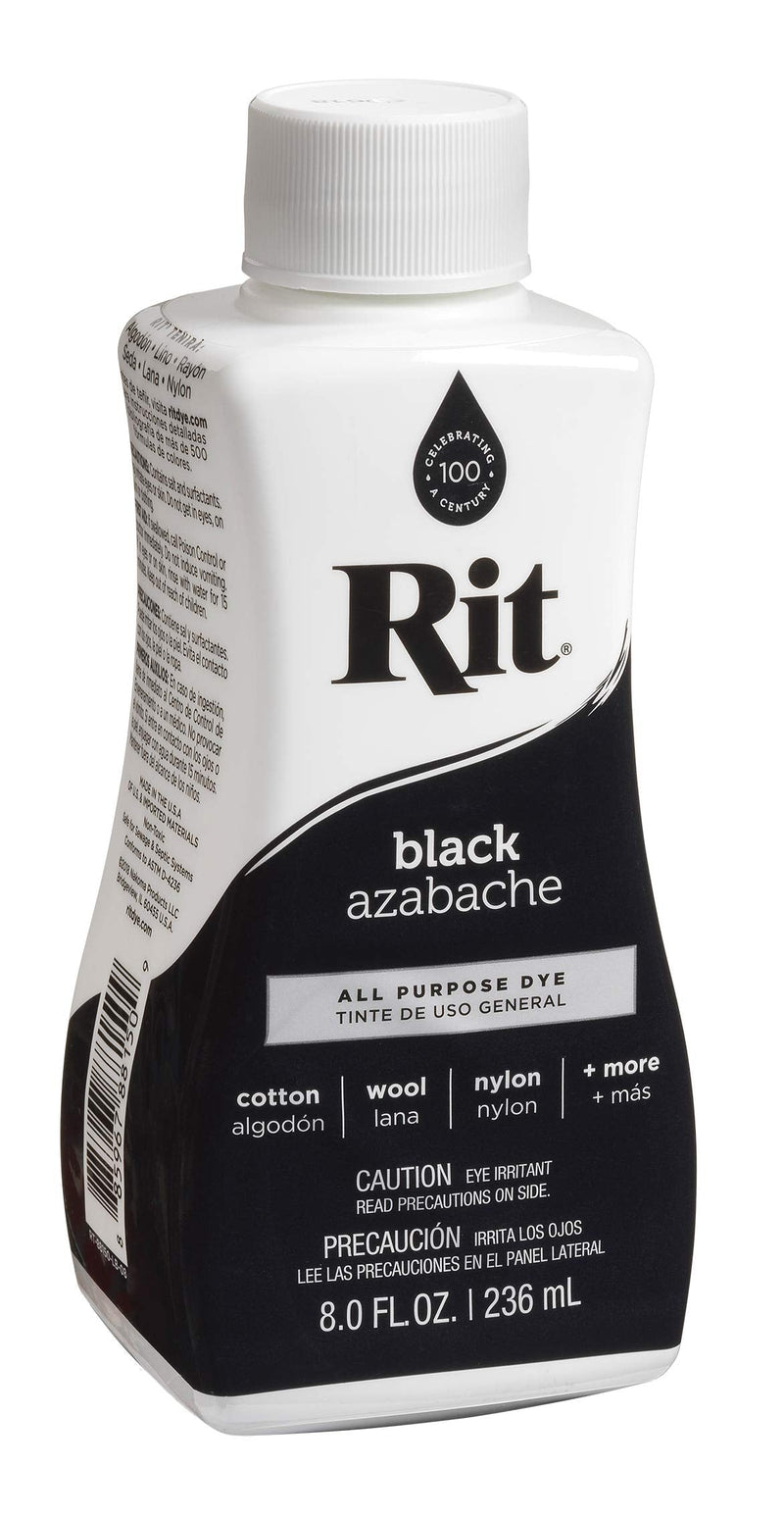 [Australia] - Rit Dye 88150 All Purpose Liquid Dye, Black, 8 Fl Oz 1 