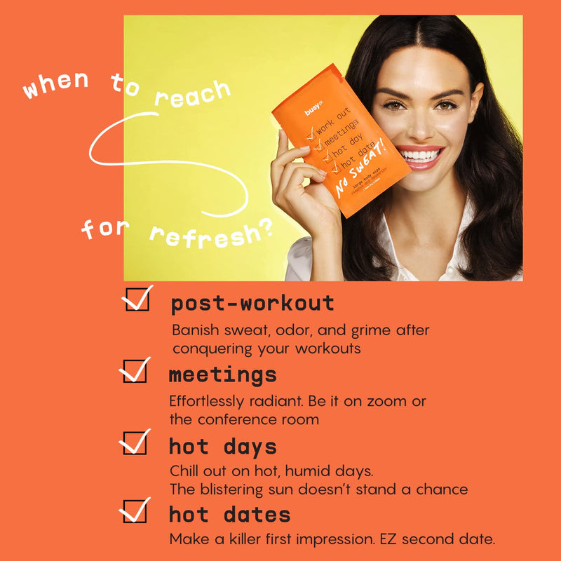 [Australia] - Refresh Line Body Wipes for Women - Cleansing Body Wash Wipes, Armpit Wipes & Body Wipes w/ Fresh Citrus Scent - Zero-Waste Gym Wipes & Cleansing Wipes - No Rinse Bathing Wipes for Adults - 10 ct Refresh Line - Fresh Citrus 