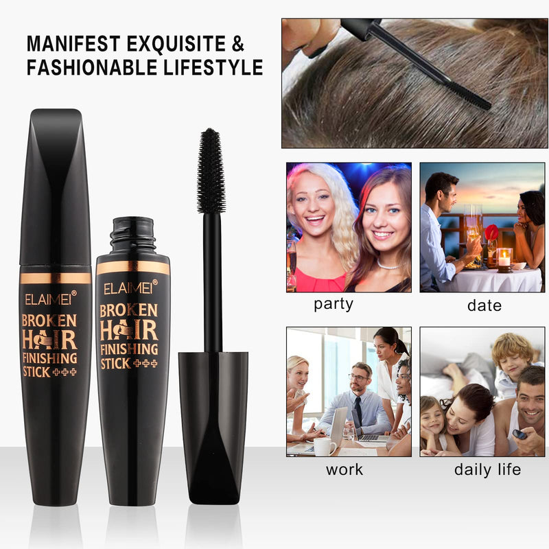 [Australia] - Hair Finishing Stick, 2PCS Anti-Frizz Cream Broken Hair Mascara For Flyaway Hair Refreshing Not Greasy Shaping Gel Cream Hair Wax Stick Fixing Bangs Stereotypes Cream 