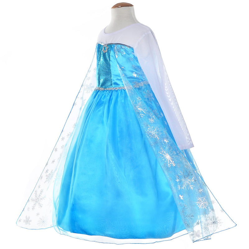 [Australia] - Princess Dress Up Costumes for Little Girls Birthday Party with Wig,Crown,Mace,Gloves Accessories 3-10 Years 3-4T Style1 