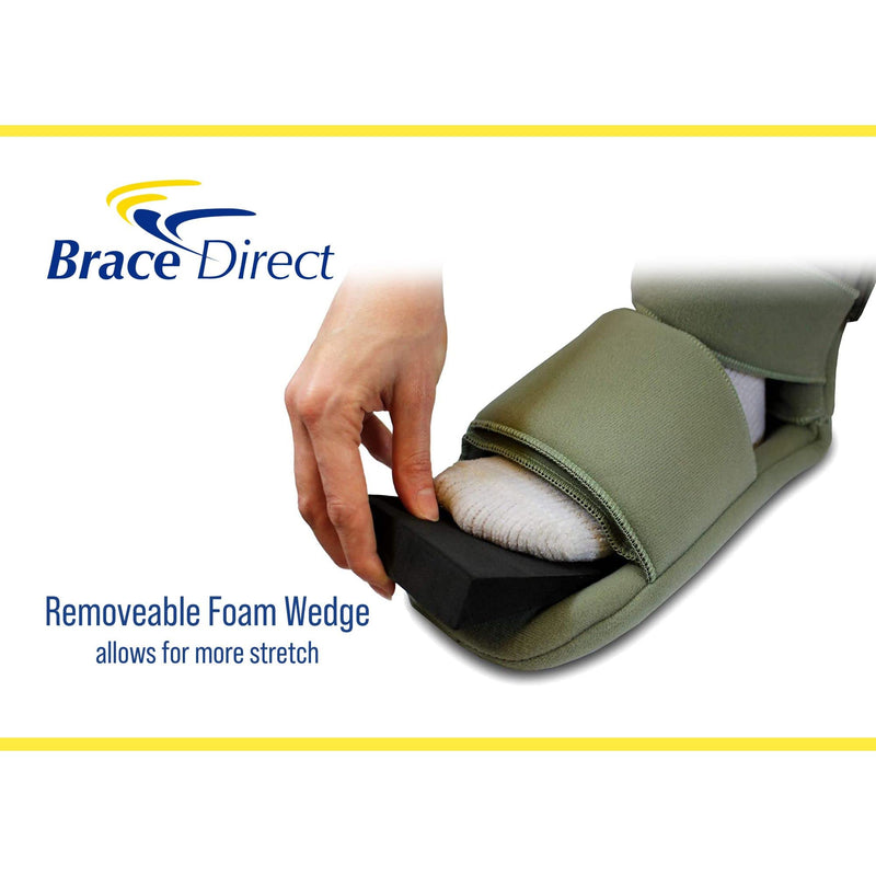 [Australia] - Padded Night Splint 90 Degree Immobilizing Stretching Sleeping Boot - Recovery for Plantar Fasciitis, Drop Foot, Achilles Inflammation, Heel Spurs and more by Brace Direct Medium (Pack of 1) 