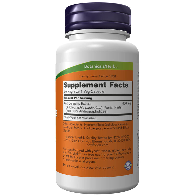 [Australia] - NOW Supplements, Andrographis Extract 400 mg (Standardized Extract), 90 Veg Capsules 