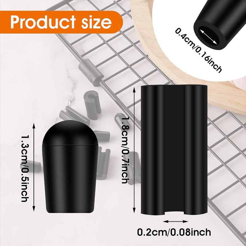 [Australia] - Grevosea 60 Pieces Rubber Feet for Sink Grid Kitchen Sink Rack Feet Quality Durable Kitchen Sink Rack Rubber Feet Black Grid Protector Replacement for Kitchen Sink Grid 
