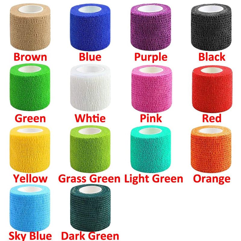 [Australia] - Mintice™ 10 X Self Adhesive Cohesive Wrap Bandages Strong Elastic First Aid Tape Skin Color for Wrist Ankle Sport 4.5mx5cm Orange 
