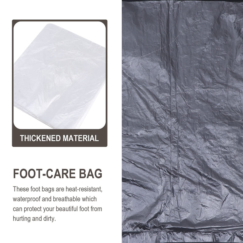 [Australia] - Lurrose 170pcs Spa Pedicure Disposable Liner Plastic Liners for Foot Tub Basin Transparent 