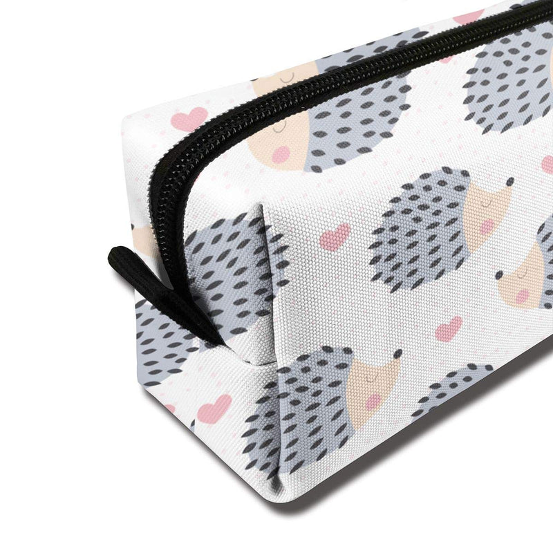 [Australia] - Cute Hedgehog Makeup Bag Adorable Travel Cosmetic Pouch Toiletry Organizer Case Gift for Women Cute Hedgehog 