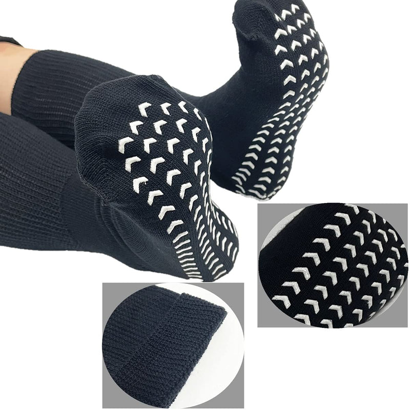 [Australia] - Extra Width Socks for Lymphedema & Diabetic, Bariatric Sock Stretches up to 30" for Swollen Feet(3 Pairs) 