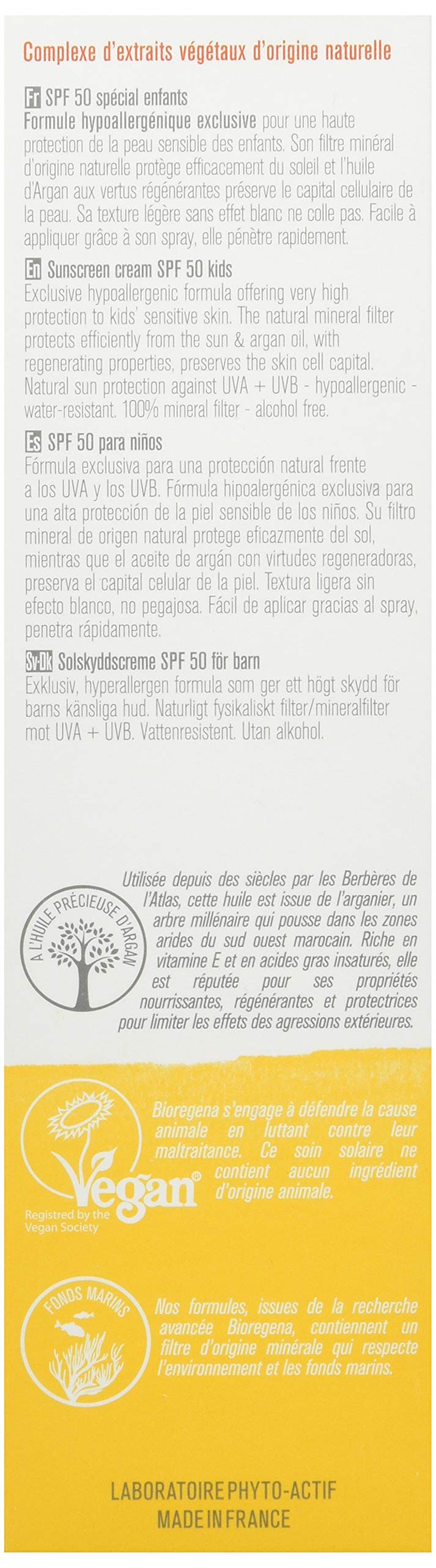 [Australia] - BIOREGENA - BIO Sun Cream Protection Factor 50, Clear, Sensitive Skin, Children Over 3 Years, Spray 90ml 