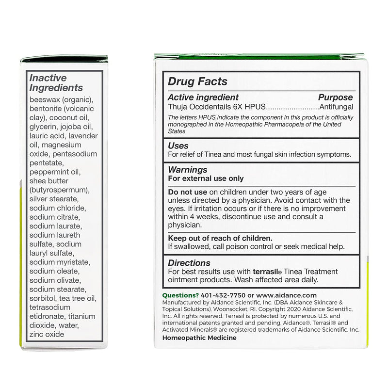 [Australia] - Terrasil Tinea Treatment 2-Product Ointment and Cleansing Bar System with All-Natural Activated Minerals 6X Tinea Fungus Fighting Power (14gm Tube + 75gm bar) 