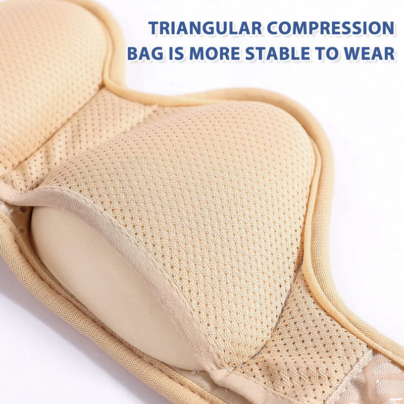 [Australia] - Hernia Belts for Men Groin Hernia Support for Men and Woman Medical Hernia Guard Inguinal Truss for Single/Double Sports Hernia Adjustable Waist Strap with 2 Removable Compression Pads Brick red-XL 