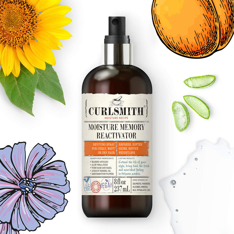 [Australia] - Moisture Memory Reactivator, 8 fl oz (237 ml), Curlsmith 8 Fl Oz (Pack of 1) 