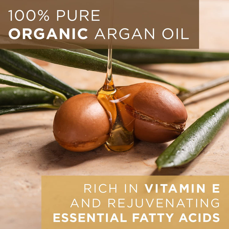 [Australia] - PraNaturals 100% Organic Moroccan Pure Natural Argan Oil for Face & Body 100ml – Rich in Vitamin E for Healthy Skin, Hair & Nails – No Parabens or SLS – Vegan, Cruelty-Free 