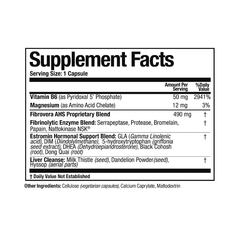 [Australia] - Arthur Andrew Medical, Fibrovera, Women's Enzyme and Botanical Blend for Hormone Balance, 90 Capsules 