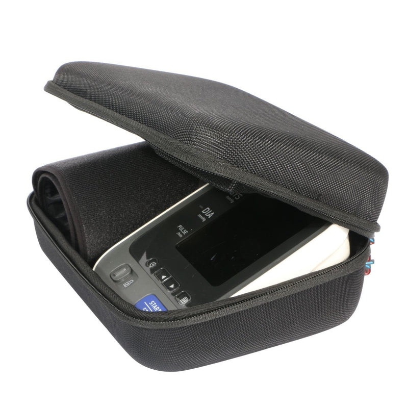 [Australia] - Khanka EVA Hard Case Replacement for Travel Carrying Bag for Omron 10 Series Wireless Upper Arm Blood Pressure Monitor (BP786 / BP785N / BP791IT) - Black BP786 10 Series 