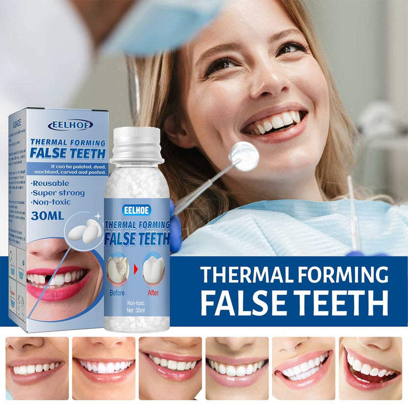[Australia] - Tooth Repair Kit - Temporary Teeth Replacement Kit for Temporary Restoration of Missing & Broken Teeth Replacement Dentures, DIY Heat Fit Beads… 