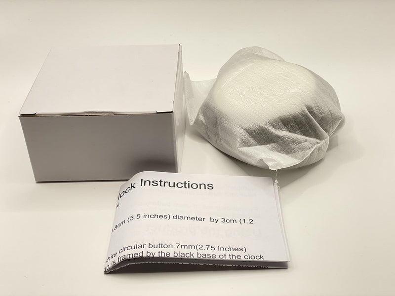 [Australia] - Bejamy Talking Alarm Clock for The Blind, Talking Clock for Low Vision & People Visually Impaired, Talking Clock as Gift for Mother & Father, Seniors & Elderly People (White Button) White Button 