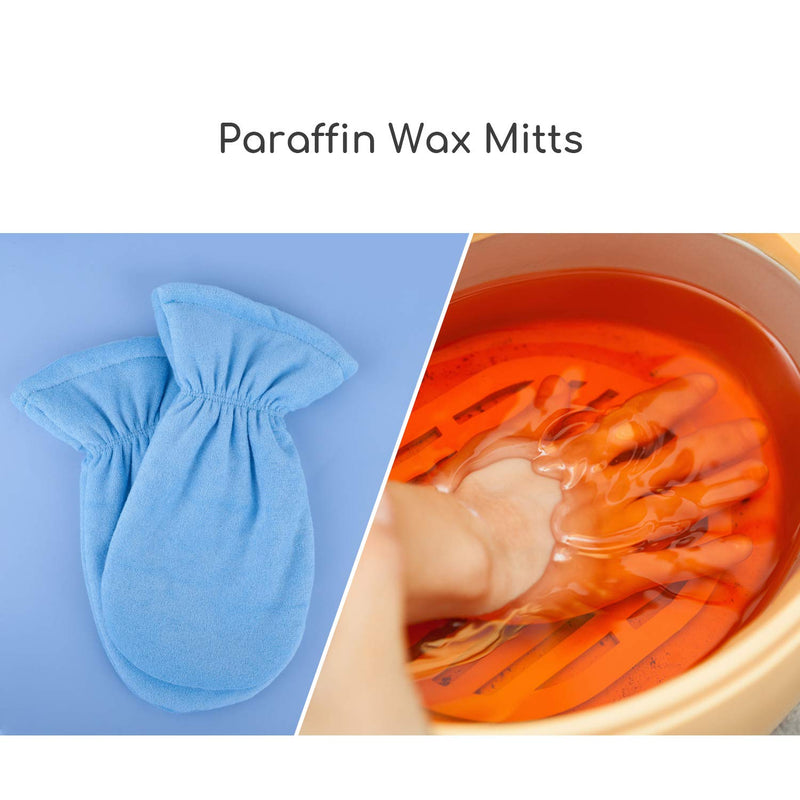 [Australia] - Paraffin Wax Gloves for Hands, Segbeauty Paraffin Heated Hand SPA Mittens for Women, Gloves for Hot Wax Hand Therapy Paraffin Thermal Treatment SPA Therabath Wax Warmer Paraffin Wax Machine 1 Count (Pack of 1) Blue 
