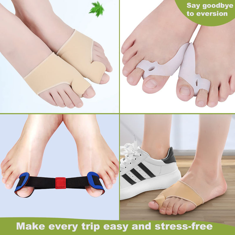 [Australia] - AWAVM 3-piece hallux valgus correction kit contains hallux valgus correction thumb valgus orthopaedic socks, day and night, toe separator, silicone separator 