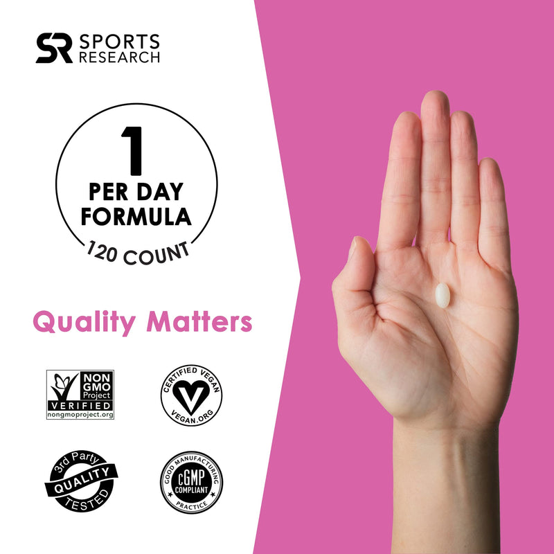 [Australia] - Sports Research Extra Strength Vegan Biotin (Vitamin B) Supplement with Organic Coconut Oil - Supports Keratin for Healthier Hair & Skin - Great for Women & Men - 10,000mcg, 120 Veggie Softgel Capsule 120 Count (Pack of 1) 10,000 mcg 